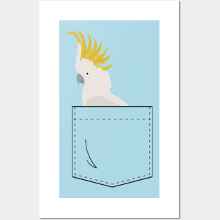 Cockatoo Parrot In Your Front Pocket Posters and Art